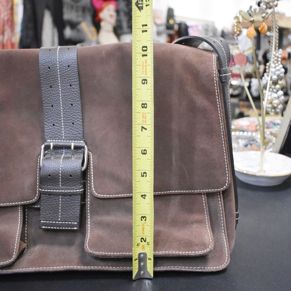 Lambertson Truex Leather Messenger Bag NWOT - Picture 5 of 16